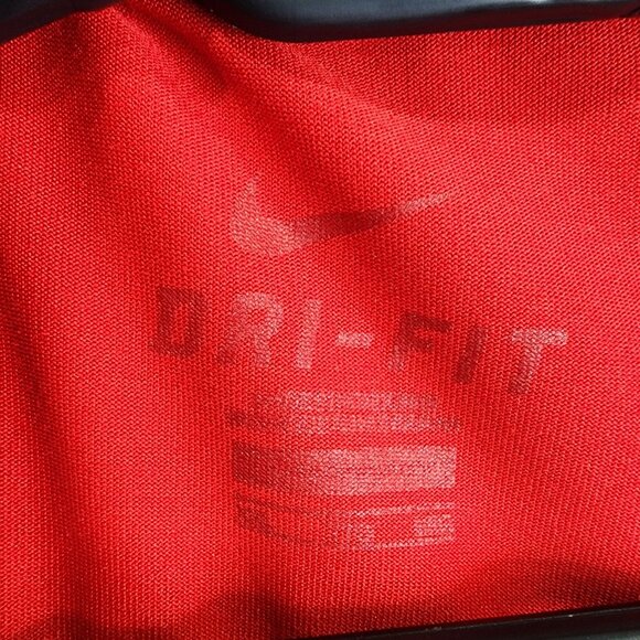 Mens Red Nike Dri-Fit 643 Graphic Shirt Athletic Tee Short Sleeve Crew Neck XXL - Picture 3 of 8